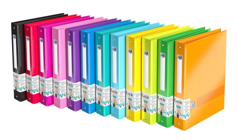 1 classeur A4 - Color Life - Dos 40 mm - Carton - Oxford - Coloris assortis  - Classeurs - Classement - Organisation