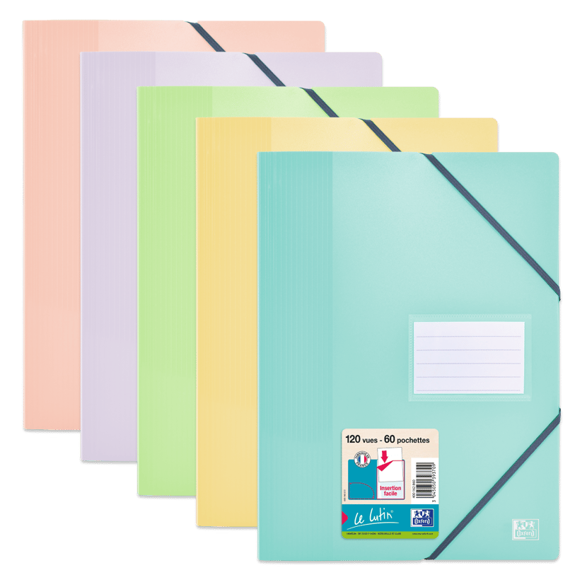 Classeur Porte-vues A4 - 60 Pochettes (120 Faces) - Noir - Pour Documents, Projets, Présentations