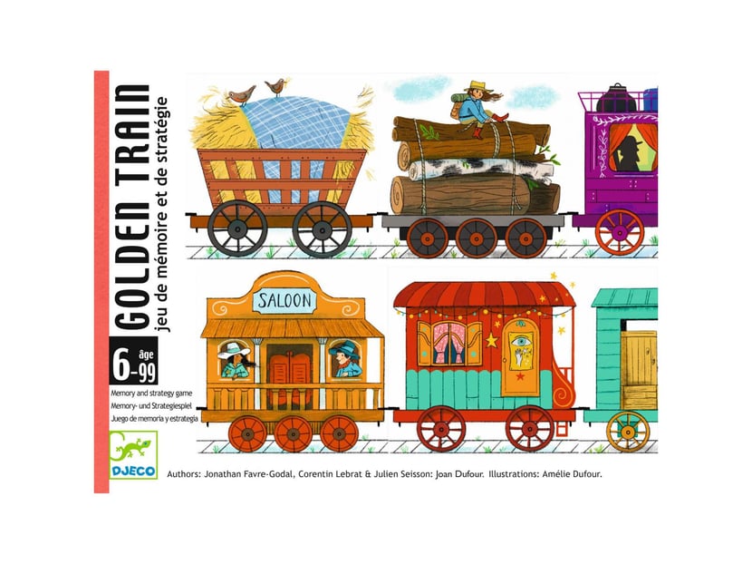 Jeu de cartes Djeco - Golden Train - Jeux de société enfant