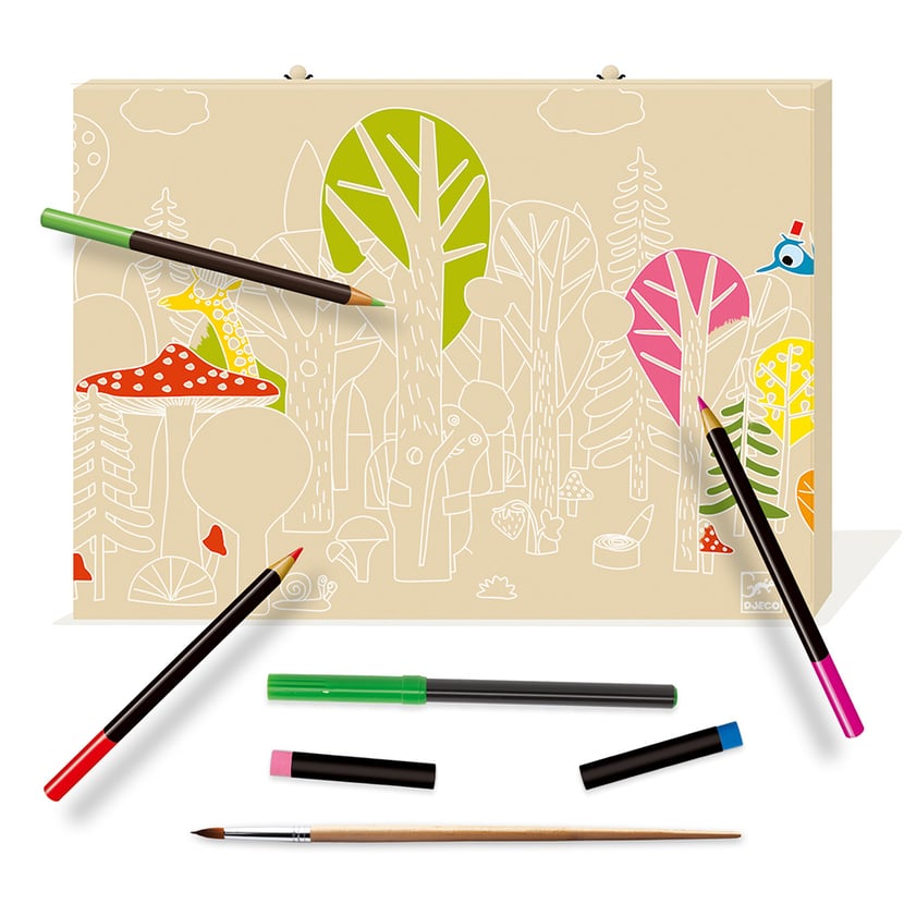 Grande boite de couleurs - Djeco - Plastique créatif - Supports de dessin  et coloriage