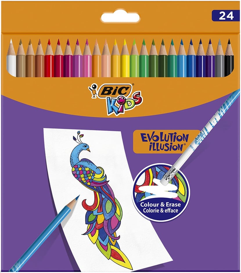 Crayon Couleur BIC EVOLUTION Recyclé - Pochette de 12 couleurs