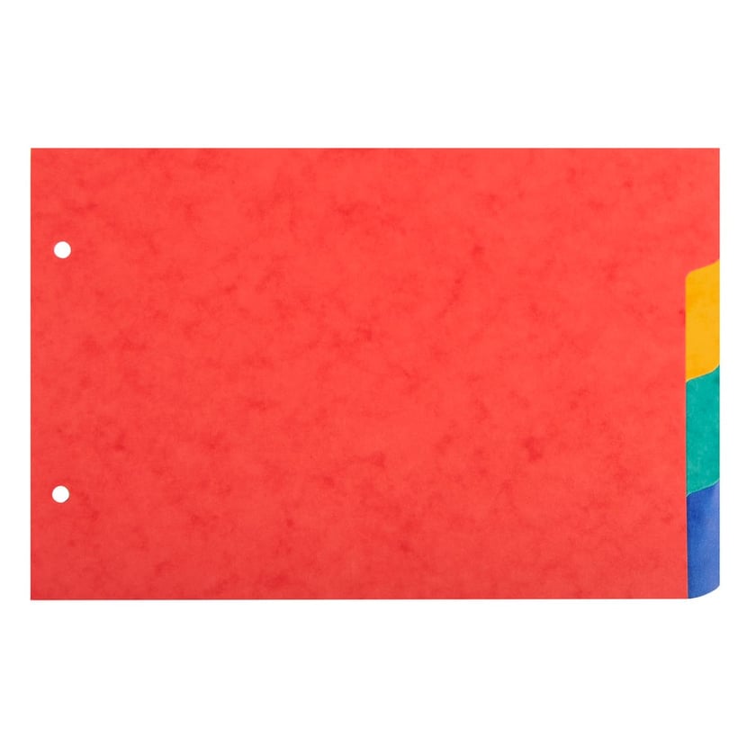 Correctbook intercalaires format A5, 4 onglets en couleurs assorties
