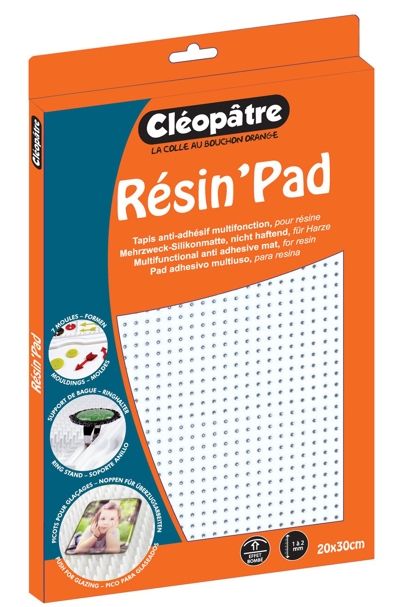 Resin'Pad - Plan de travail en silicone pour la résine - 30 x 20 cm