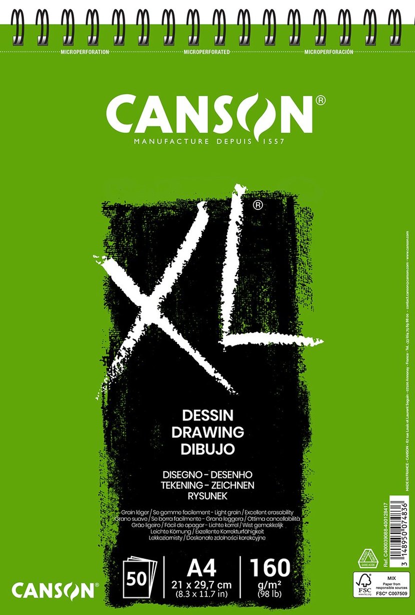 Carnet à dessin aquarelle à spirales CANSON® XL®