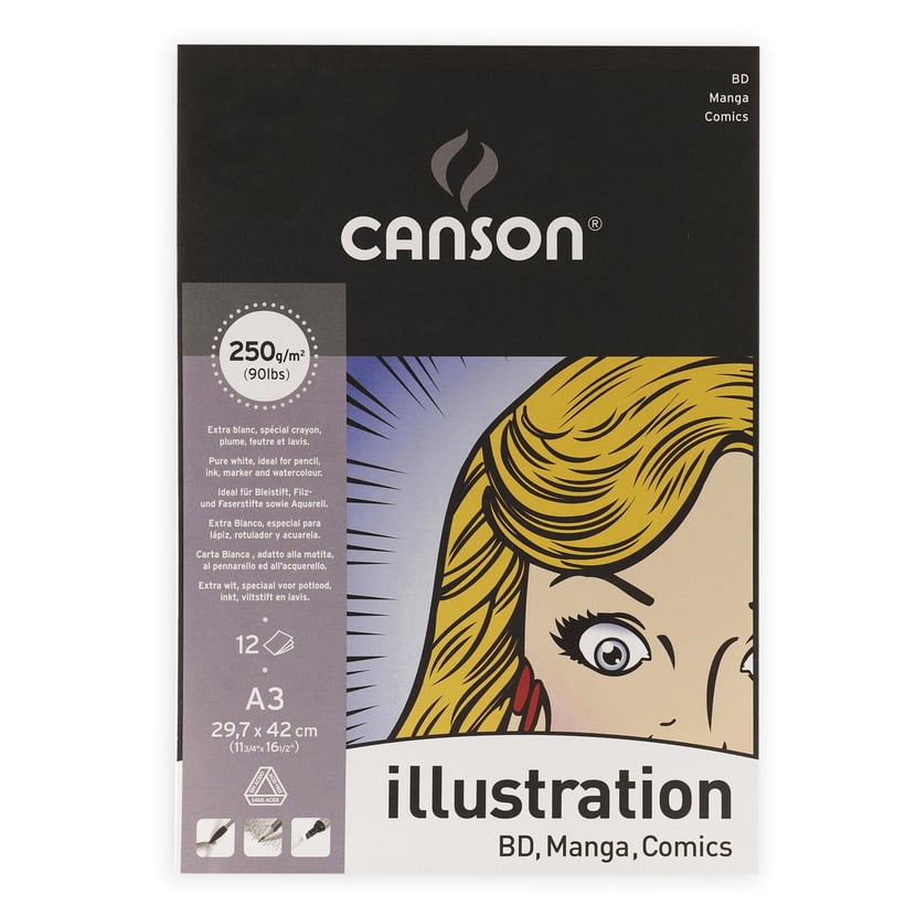 CANSON Bloc à dessin A3 - 20 feuilles (Dessin et arts plastiques)