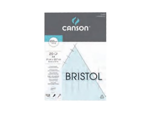 CANSON Illustration Bristol - Bloc 20 feuilles de papier bristol satiné A4  - 250g/m² - Extra-blanc : : Cuisine et Maison
