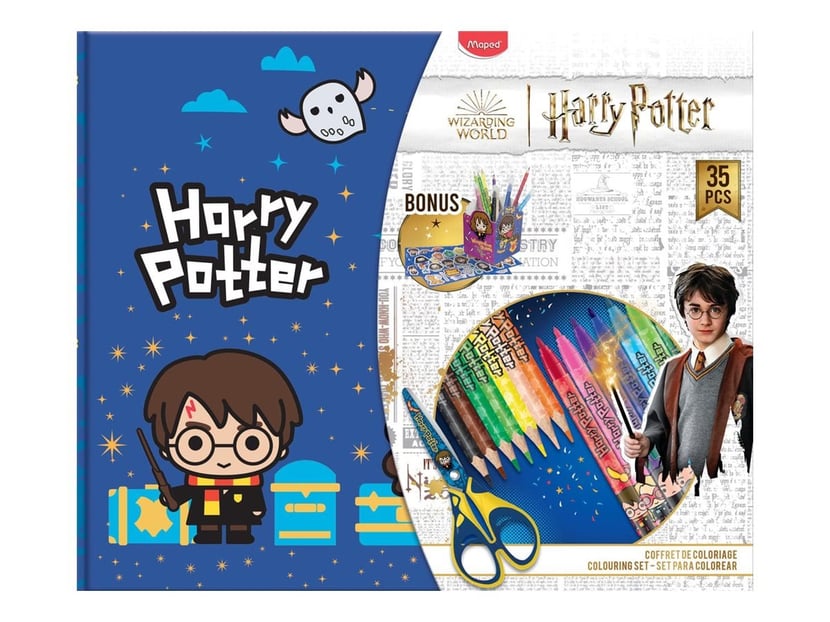 Maped - Lot de feutres et crayons de couleur - Harry Potter