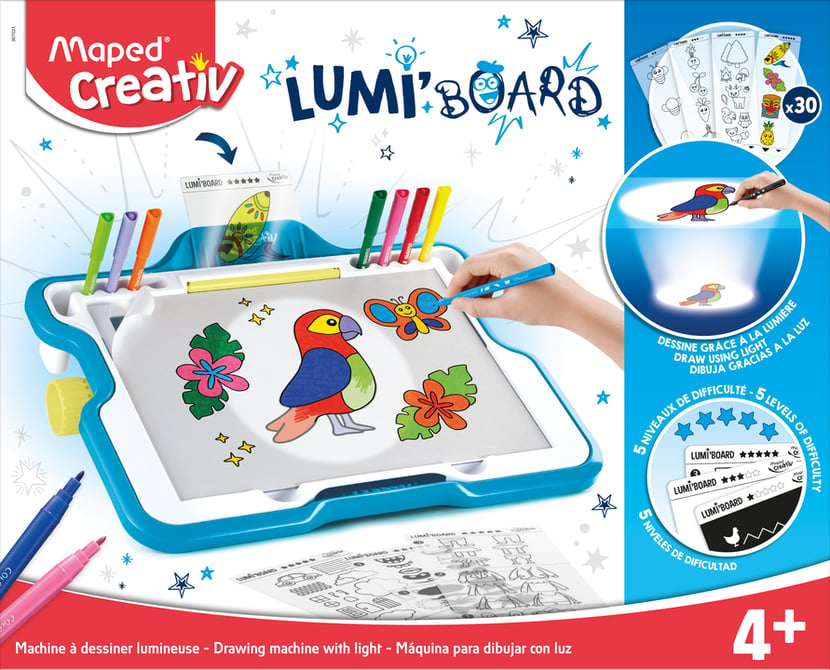 Lumi'Board - station de dessin - Plastique créatif - Supports de dessin et  coloriage