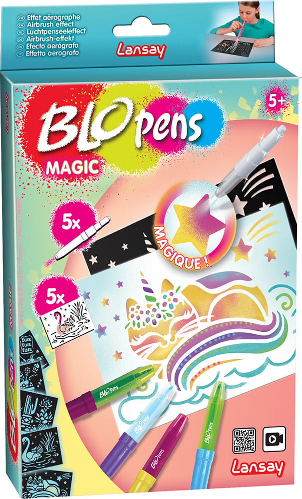 Blopens Magic - 5 feutres - Plastique créatif - Supports de dessin