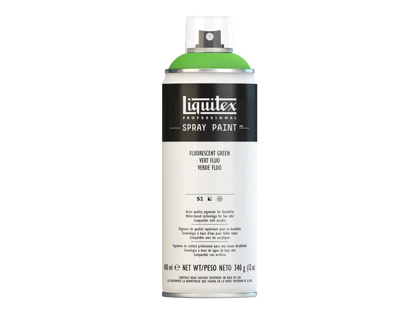 Bombe de peinture Liquitex Professionel Spray Paint 400 ml - vert fluo -  n°0985 - Peinture Acrylique