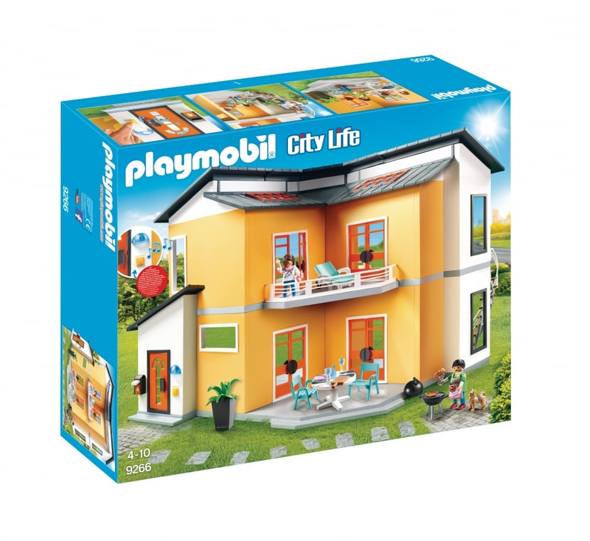 Playmobil® - Maison moderne - 9266 - Playmobil® City Life - Figurines et  mondes imaginaires - Jeux d'imagination