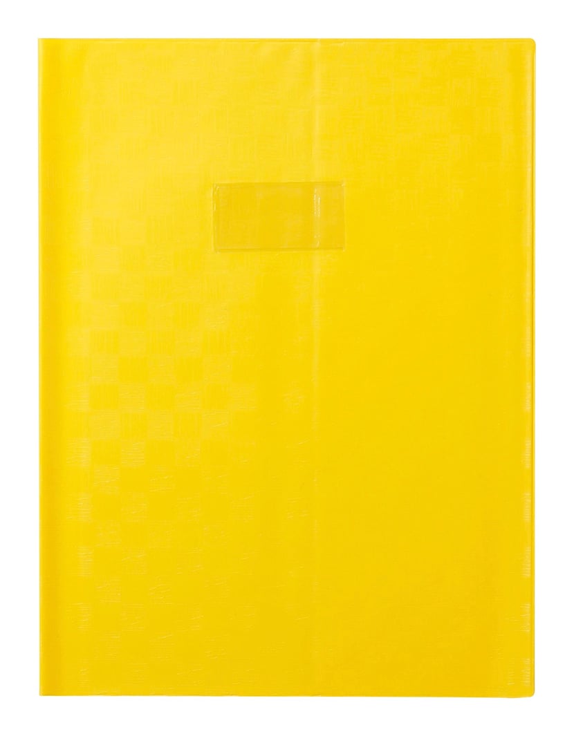 Protège-cahier avec rabats,24 x 32, jaune