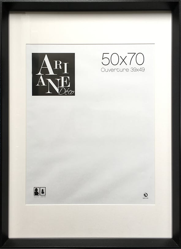Cadre en Bois Noir 50x70 cm - Achat de Cadres Noirs