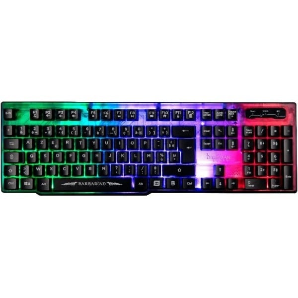 Pack Gaming 3 En 1 Clavier + Souris + Tapis De Souris Konix - Barbarian