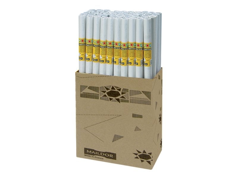 Rouleau Papier Cadeau 'Tiny Roll' Clairefontaine - Motif Dalécarlie Blanc, 50m X 35cm, Papier Kraft 70g, Fabriqué En France - 7
