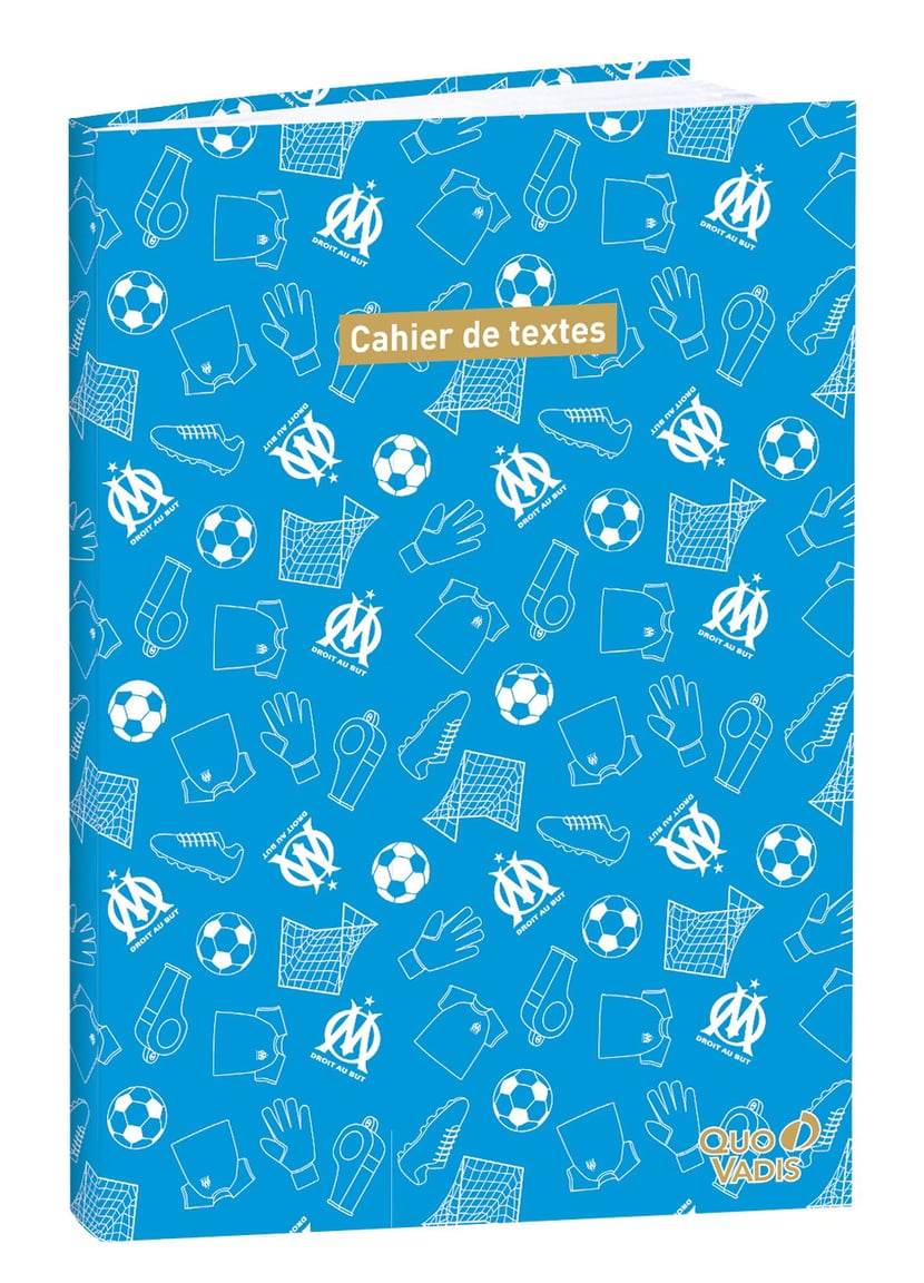 Cahier de textes 2023/2024 - Olympique Marseille CAHIER DE TEXTES - 15 x 21  cm - Quo Vadis - Cahiers de Texte - Agendas scolaires