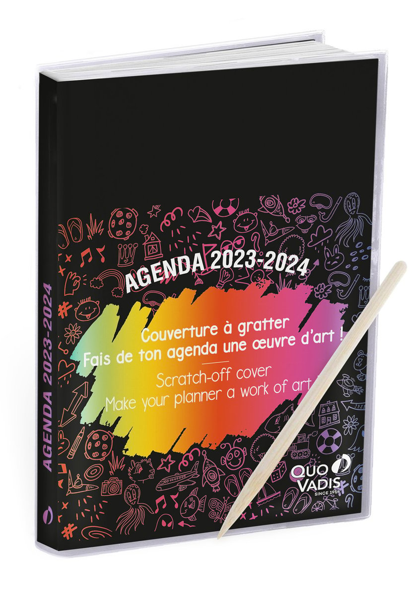 Agenda Scolaire Journalier 2023/2024 - Abracagenda EUROTEXTAGENDA - 12 x 17  cm - Quo Vadis