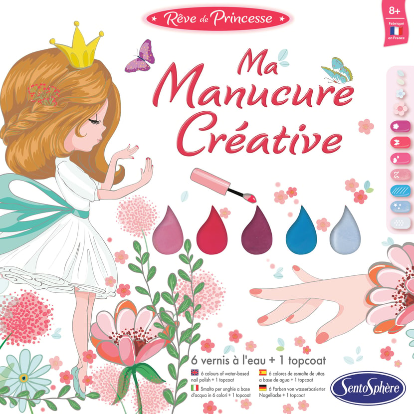 Purpledi Kit Manucure pour Enfant Cadeau Fille 6 7 8 9 10 ans