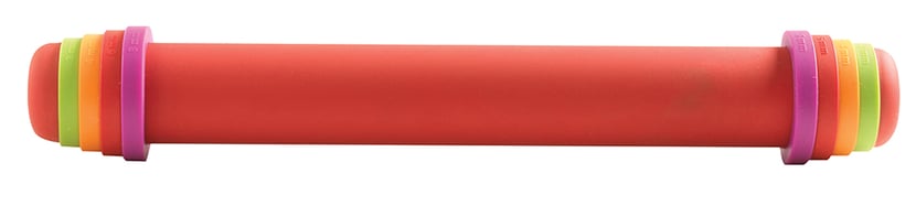 Mastrad - Rouleau à Patisserie Ajustable Silicone Rouge 41 cm - Les Secrets  du Chef