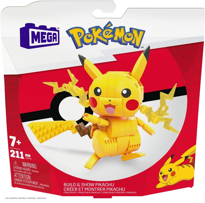 Mega Construx Pokemon Pikachu a construire Briques de construction 7 ans et