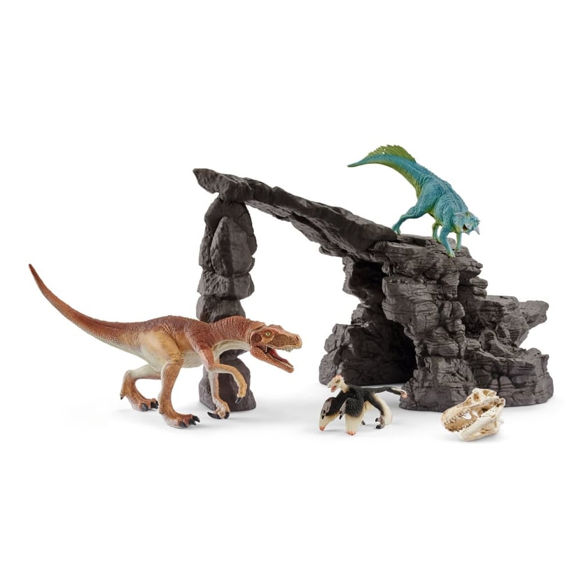 Kit de dinosaures avec grotte - Figurines et mondes imaginaires - Jeux  d'imagination