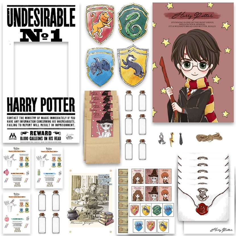 4 Bannières Harry Potter Wizarding World pour l'anniversaire de votre  enfant - Annikids