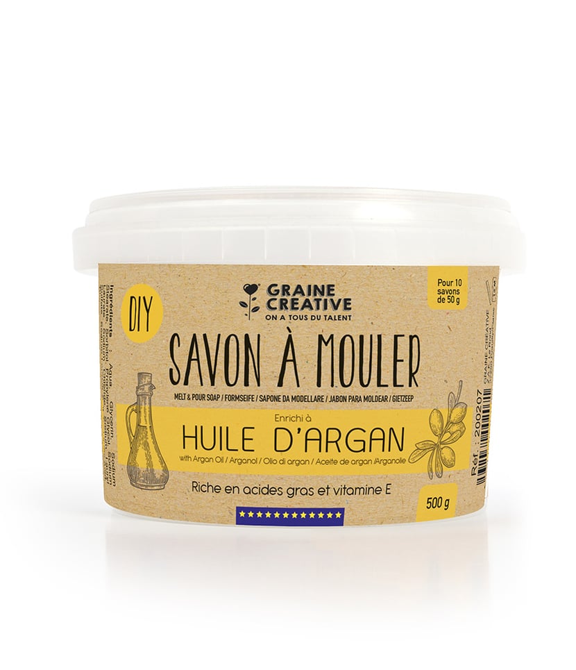 Base Savon DIY Au Lait D'ânesse - Pot De 500g (pour Environ 10 Savons) - Pour Tous Types De Peaux
