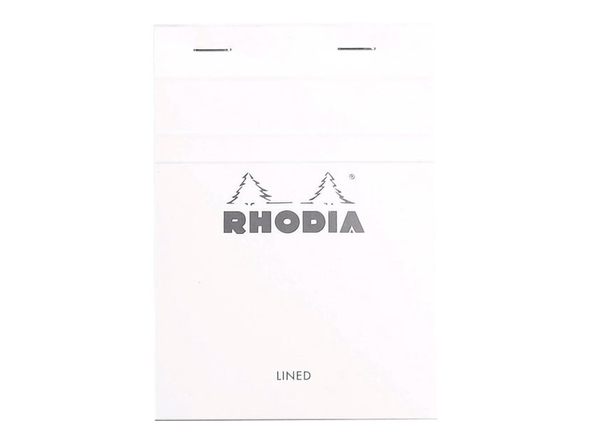 Bloc-notes - 10.5 x 14.8 cm - Rhodia - 160 pages petits carreaux - Blanc -  Copies - Feuilles