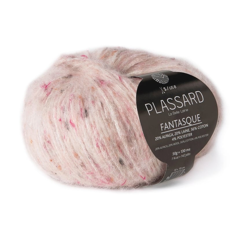 Fantasque - Rose clair 30 - Plassard - Pelote de fil à tricoter