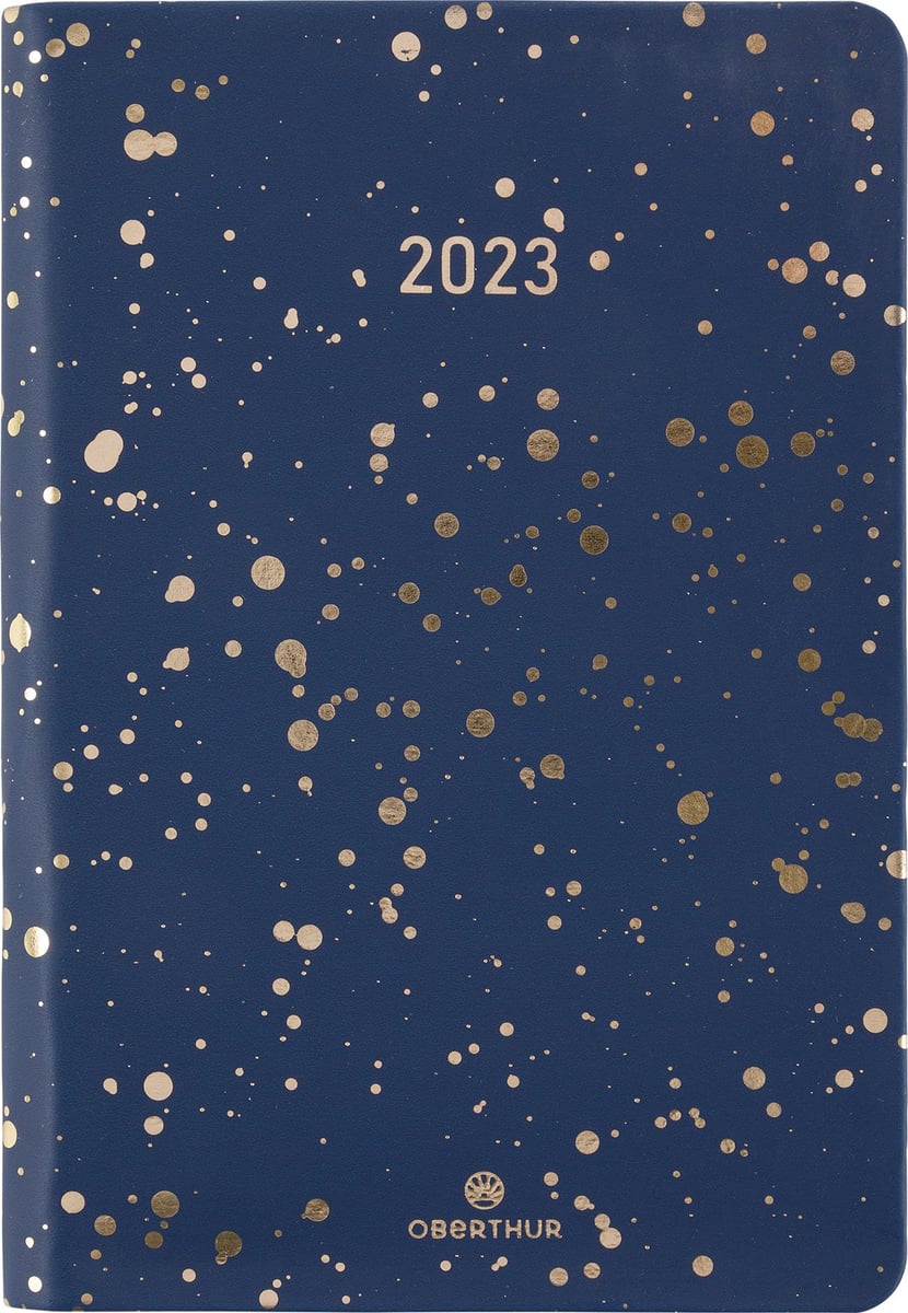 Agenda civil semainier 2023/2024 Oberthur - Floralie bleu - Anahita - 15 x  10 cm - Agendas Civil - Agendas - Calendriers