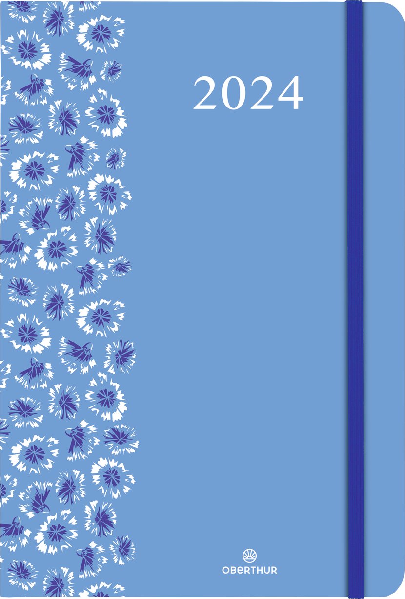 Agenda civil semainier 2023/2024 Oberthur - Floralie bleu