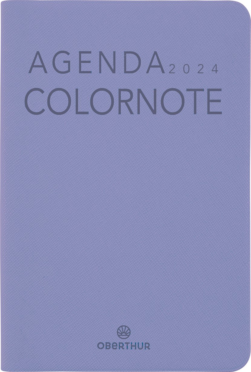 Agenda civil semainier 2023/2024 Oberthur - Bleu Turquoise - My Hello -  21,5 x 15,5 cm - Agendas Civil - Agendas - Calendriers