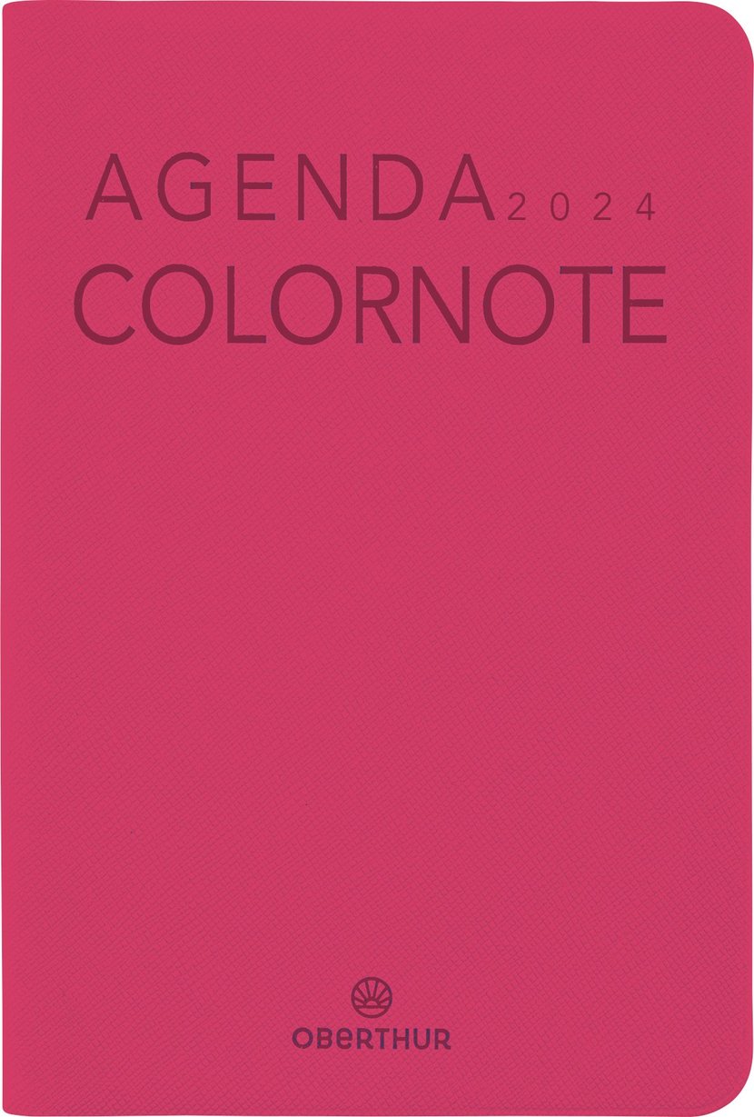 OBERTHUR Agenda GIVERNY, Janvier à Décembre 2024, format 16,5x16,5cm,  couverture imprimée quadri Vert ≡ CALIPAGE