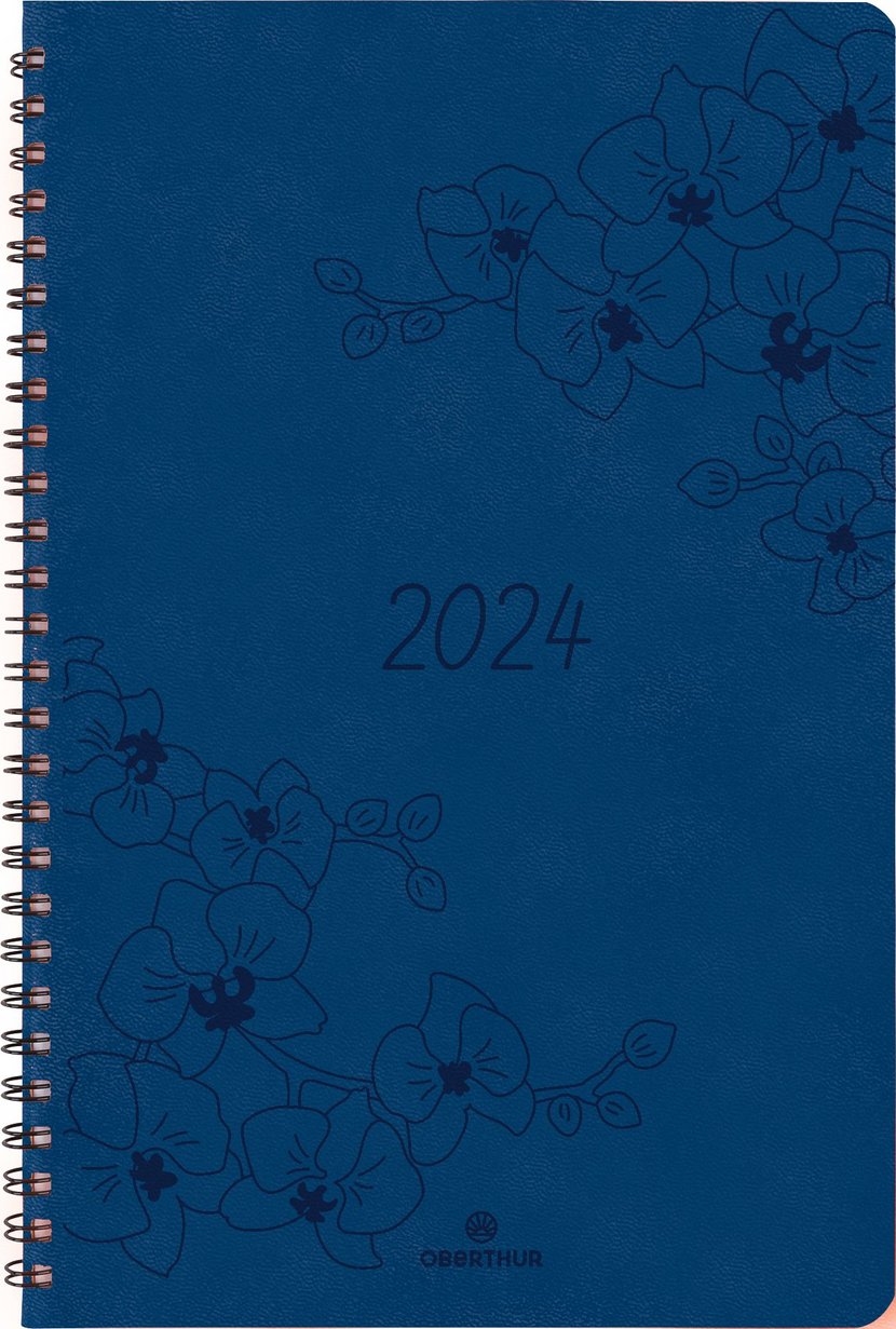Agenda civil semainier 2023/2024 Oberthur - Marine - Primrose - 15 x 10 cm  - Agendas Civil - Agendas - Calendriers