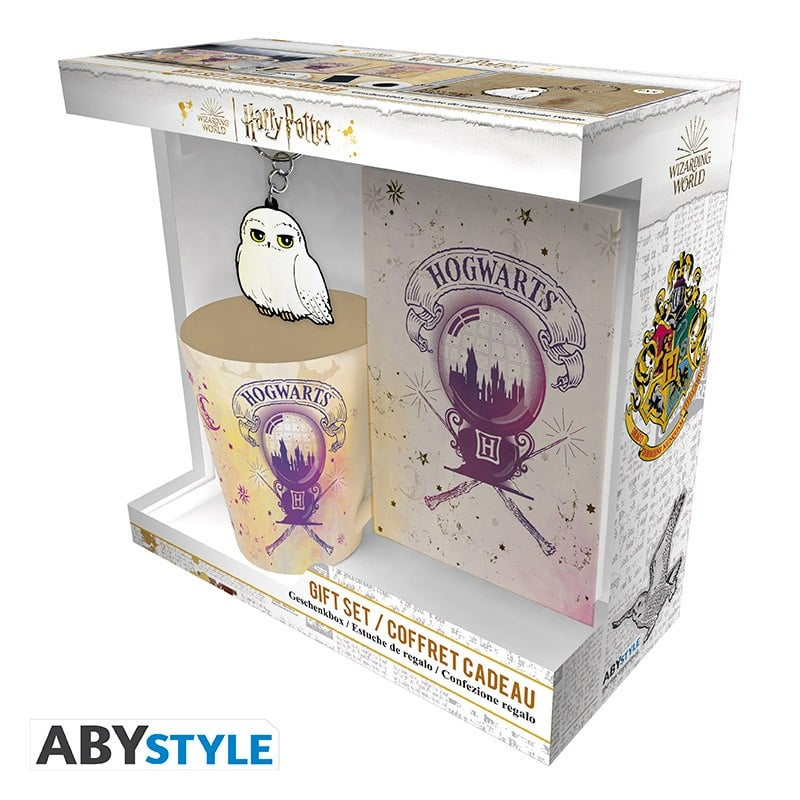 Pack cadeau Harry Potter - Mug 250 ml + porte-clés + cahier