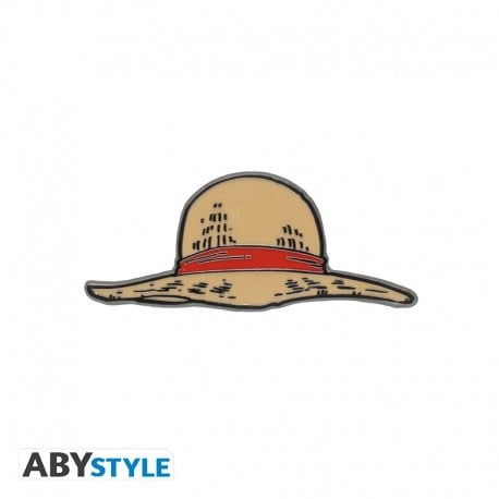 Pin's Chapeau de paille Luffy Abystyle - One piece - Métal - 2 x 4