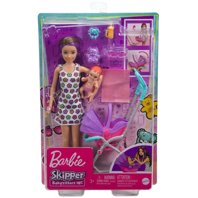 Barbie Coffret Babysitter Et Enfant