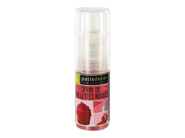 Spray de paillettes rouges - 10 g - Patisdecor - Préparations et  Ingrédients