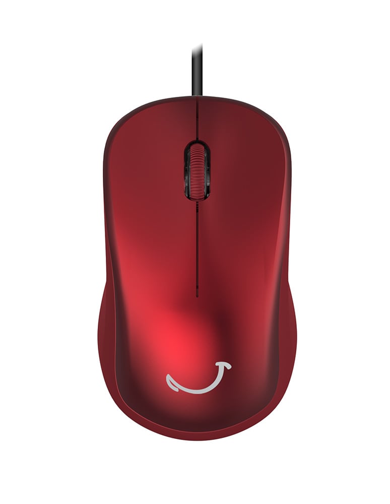 Souris filaire Cultura - Rouge