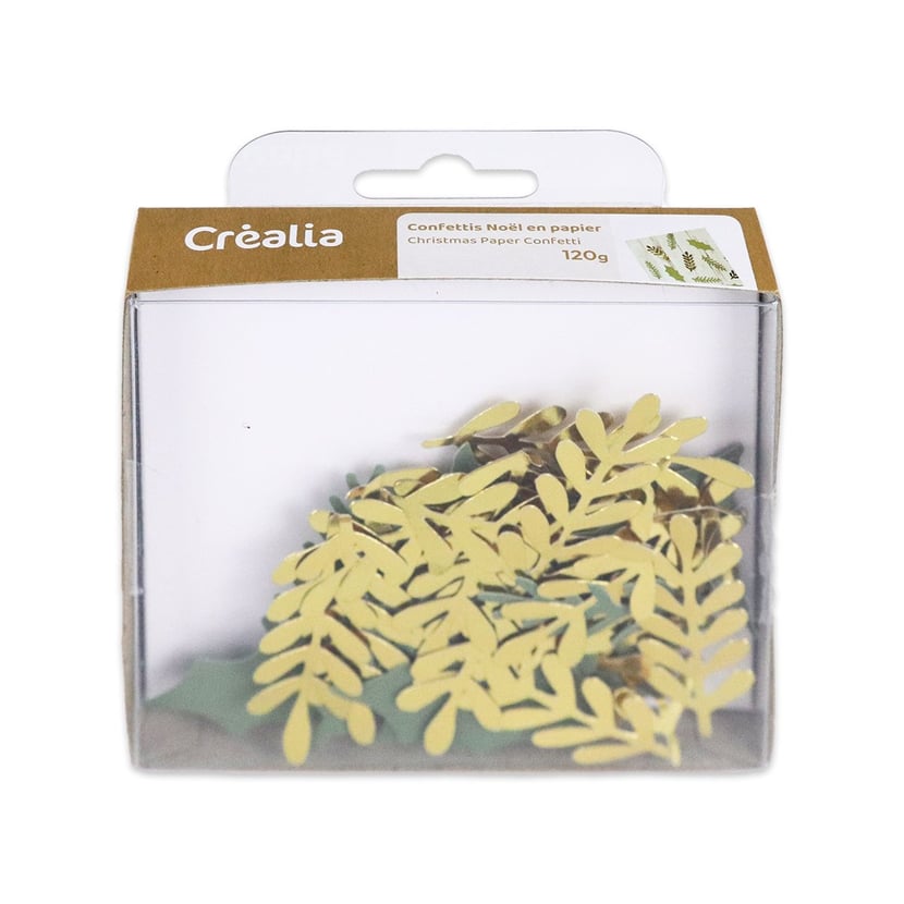 Confettis - Motifs branchages et feuillages pour décoration de table - Noël  - Créalia