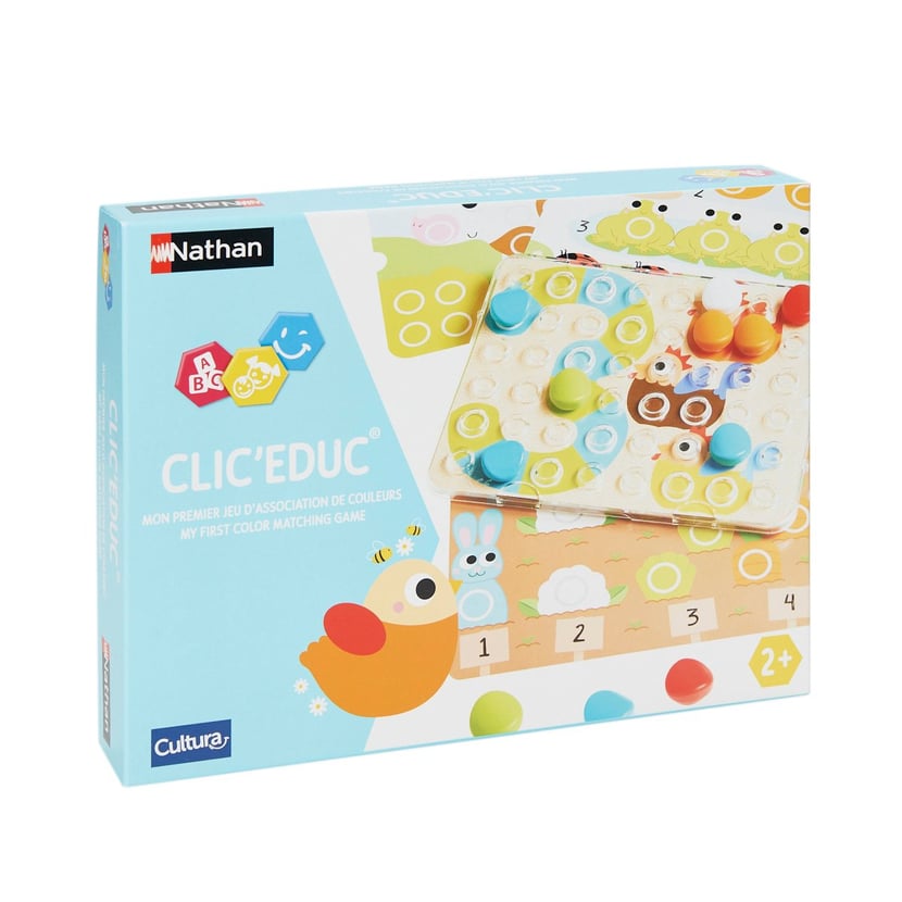 CLIC'EDUC® Mon premier jeu pour apprendre et reconnaître les couleurs -  Cultura - Jeux éducatifs