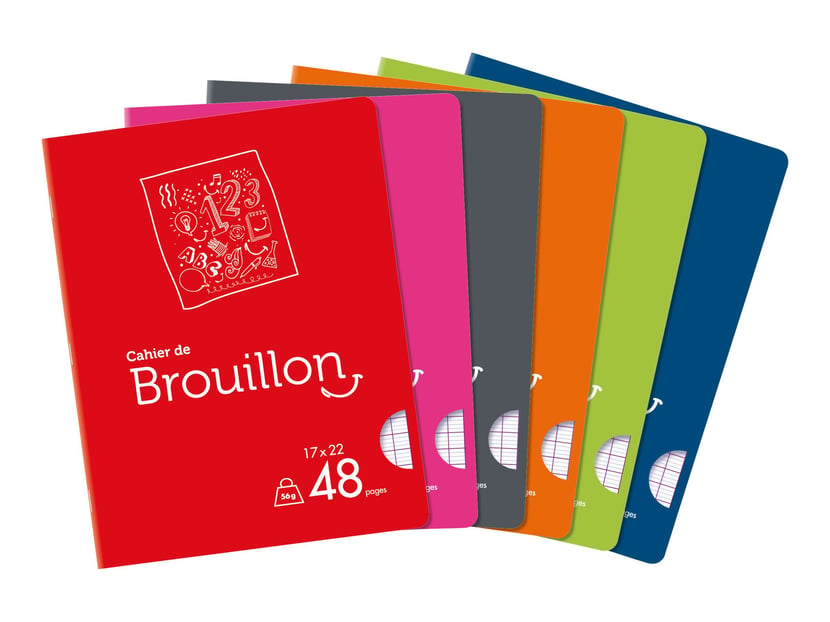 Cahier de Brouillon : 100 pages - Joli Cadeau - Enfants et adultes  (Paperback) 