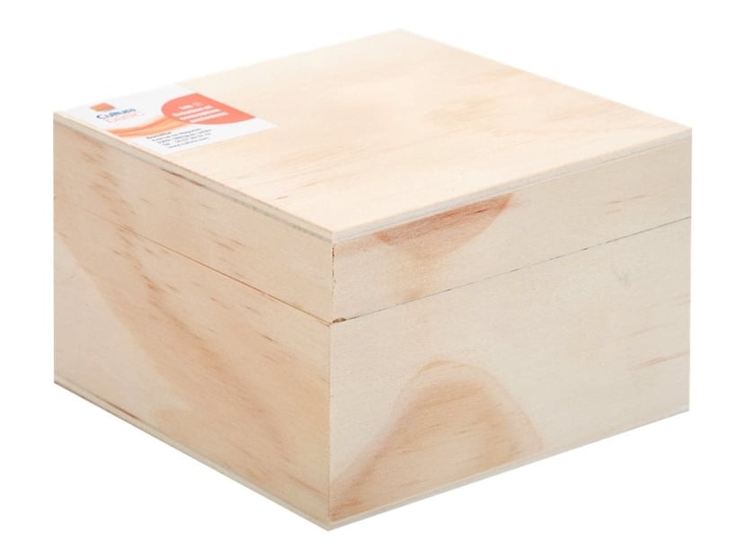 Boîte en carton carrée 18x18x15cm - Créalia - Supports Papier