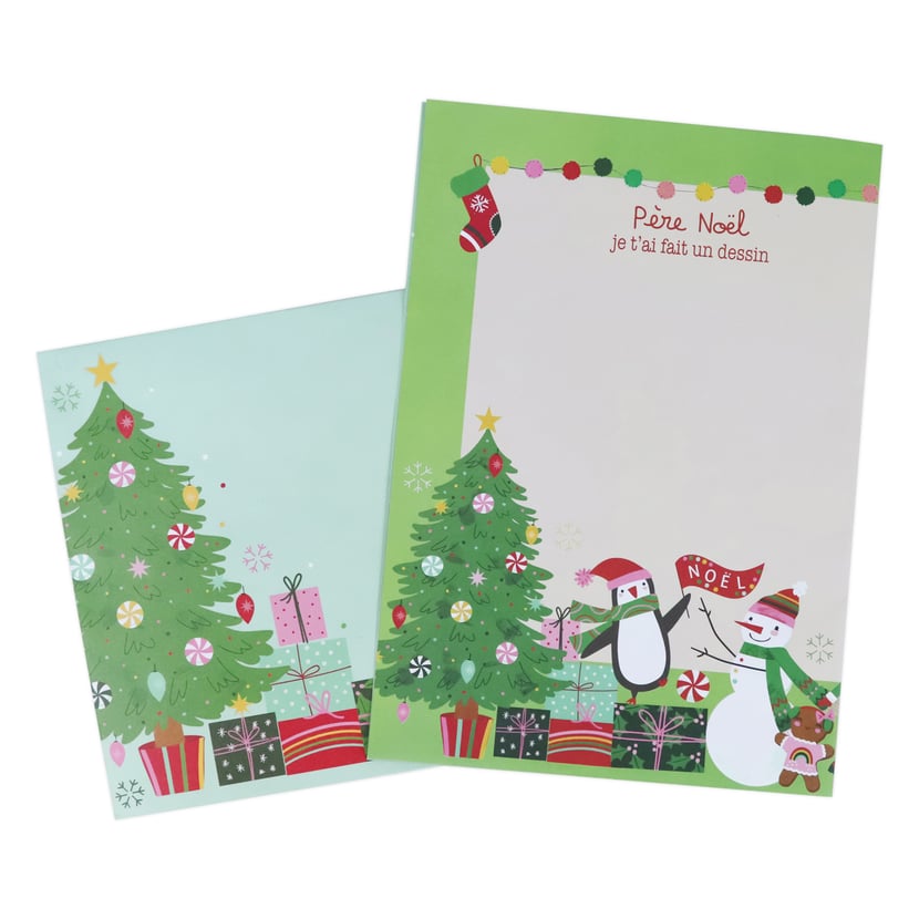Set de 6 cartes et enveloppes Noël - Créalia - Plastique créatif - Supports  de dessin et coloriage