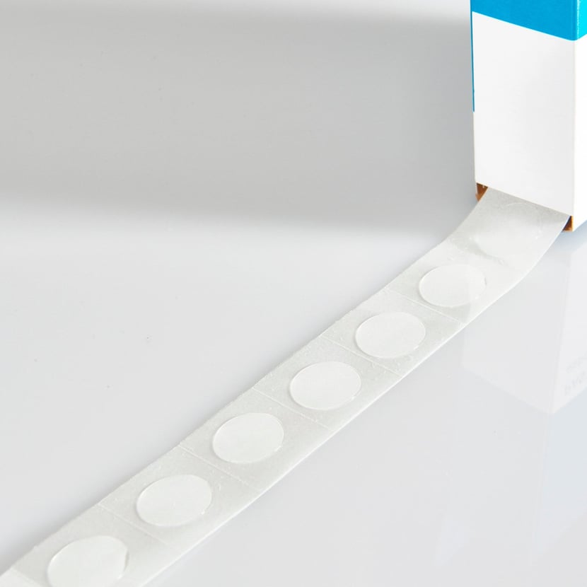 Pastille 19mm Velcro boîte de 200 pastilles blanc