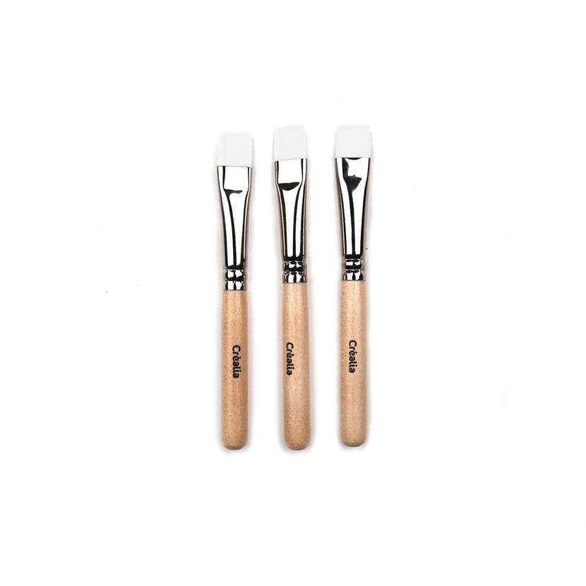 Yoseng Lot De 6 Pinceaux De élange D'encre à Tête Plate, Avec Poignée Codée Couleur Foncée