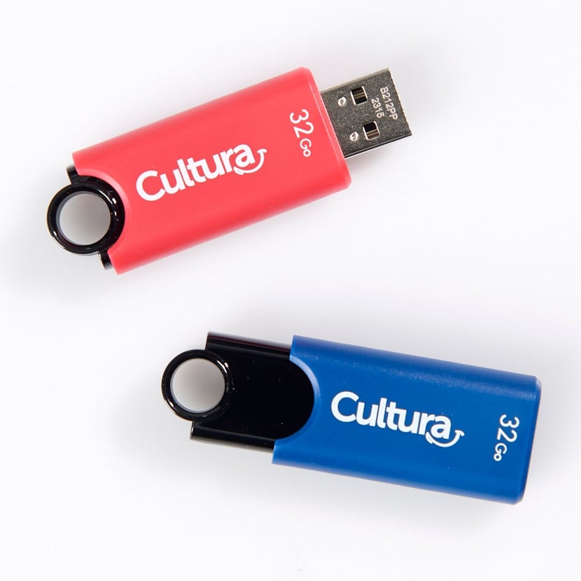 Lot de 2 clés USB 2.0 - rétractables - 32 Go - Cultura - Clé USB - Disques  dur et périphériques de stockage - Matériel Informatique High Tech