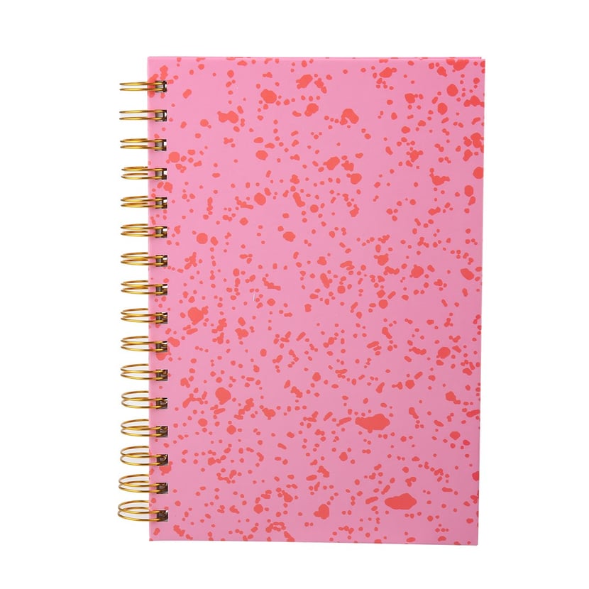 Carnet ligné format b6 { pink polka } cahier d'écriture, livre d'or,  journal intime ou bullet journal - Un grand marché