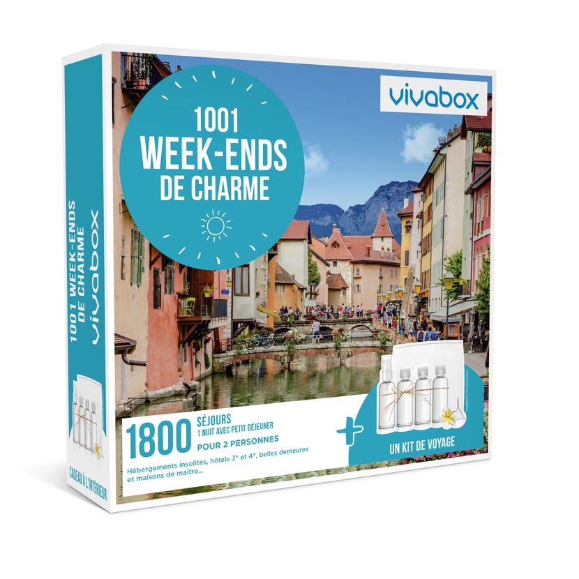 Coffret cadeau - Vivabox - 1001 Week-ends de charme - Coffrets week-end et  séjours