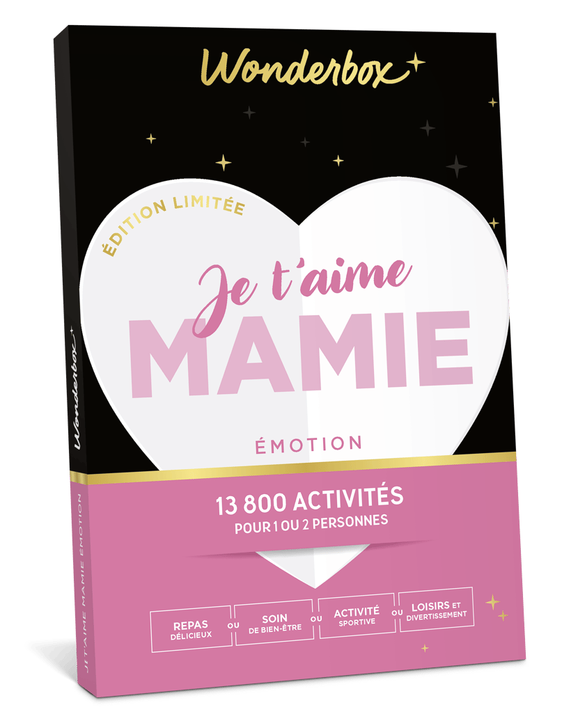 Coffret cadeau Wonderbox - Je t'aime mamie - 1 ou 2 personnes